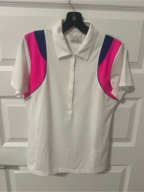 Ladies EP Pro Tour Tech White Golf Polo